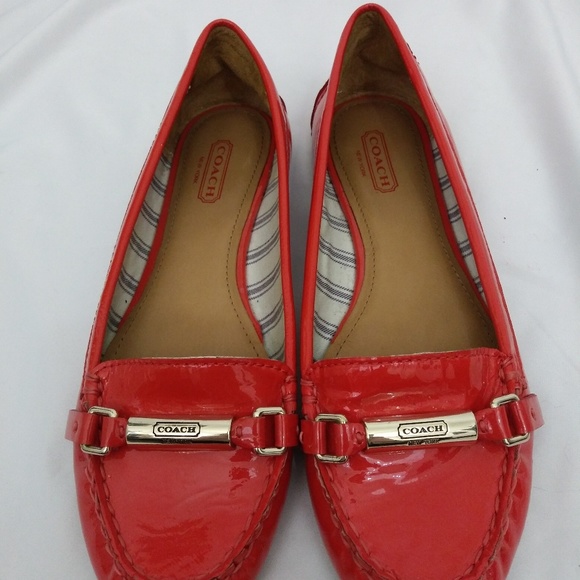 Coach Shoes - COACH Olive Loafers in Carmine